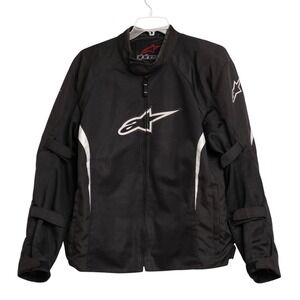 Alpinestars Air Men 3XL Black Textile Motorcycle Protective Padded Riding Jacket